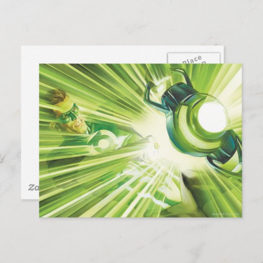 Green Lantern Power Briefkaart (Voorkant / Achterkant)