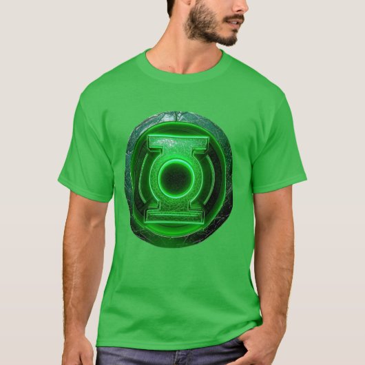 Green Lantern Power Emblem Mannen's grafisch T-shi T-shirt (Voorkant)