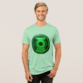 Green Lantern Power Emblem Mannen's grafisch T-shi Tri-Blend Shirt (Voorkant volledig)