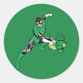Green Lantern Power Ronde Sticker (Voorkant)