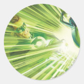 Green Lantern Power Ronde Sticker (Voorkant)