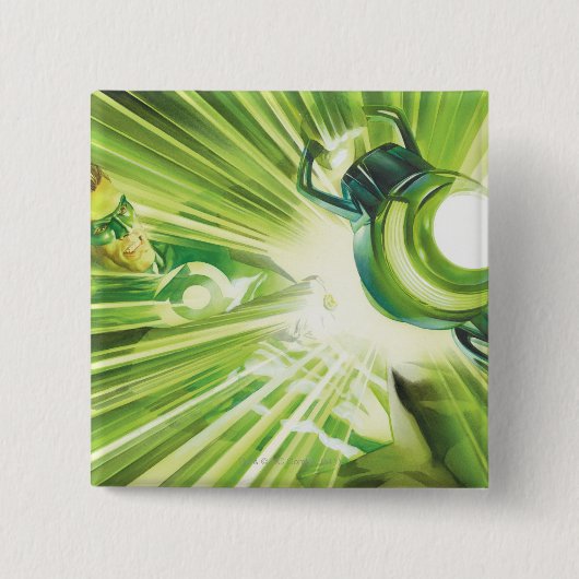 Green Lantern Power Vierkante Button 5,1 Cm (Voorkant)