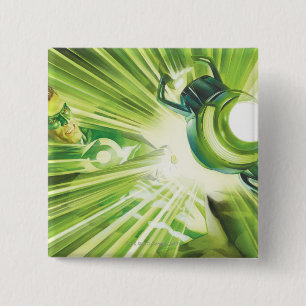 Green Lantern Power Vierkante Button 5,1 Cm