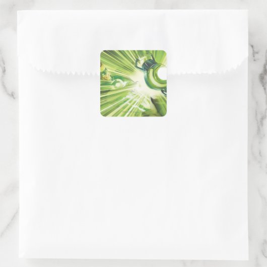 Green Lantern Power Vierkante Sticker (Tas)