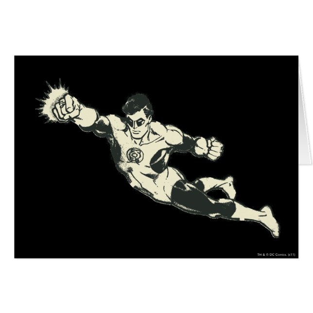 Green Lantern Punches Grunge (Voorkant Horizontaal)