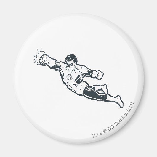 Green Lantern Punks BW Magneet (Voorkant)