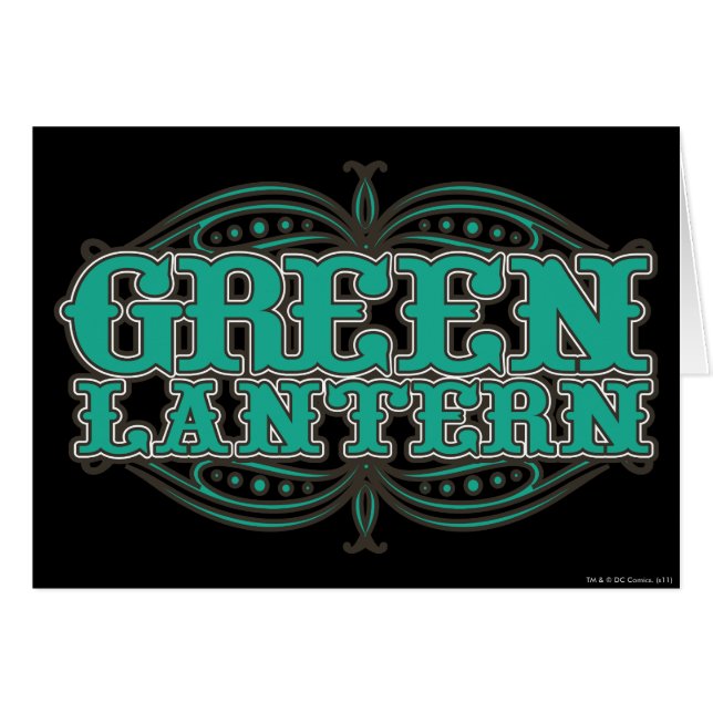Green Lantern Showtime Letters (Voorkant Horizontaal)