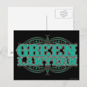 Green Lantern Showtime Letters Briefkaart (Voorkant / Achterkant)
