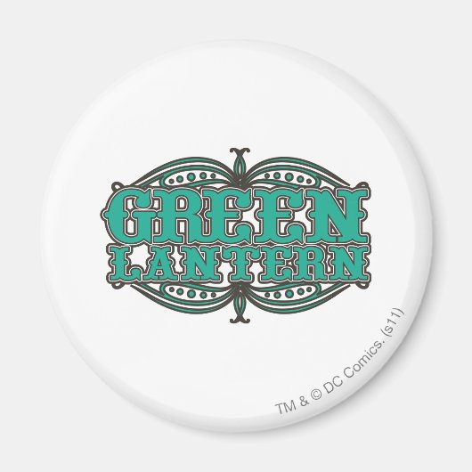 Green Lantern Showtime Letters Magneet (Voorkant)
