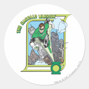 Green Lantern - The Emerald Warrior Ronde Sticker