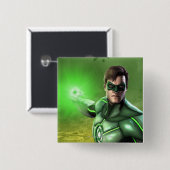 Green Lantern Vierkante Button 5,1 Cm (Voorkant /achterkant)
