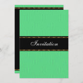 Green Lanterns Gold Black verjaardagsevenement Kaart (Voorkant / Achterkant)