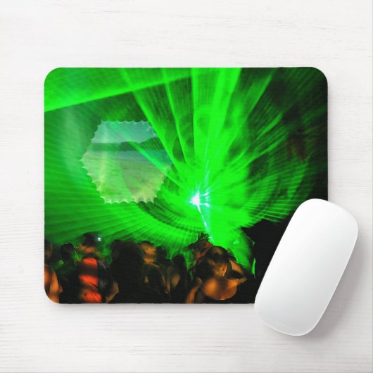 Green Lasers Night Mousepad Muismat (Met muis)