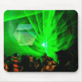 Green Lasers Night Mousepad Muismat (Voorkant)