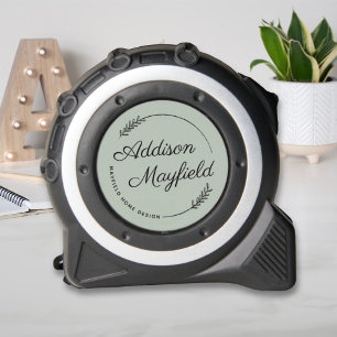 Green Laurel laat gepersonaliseerde naam zaken Rolmaat