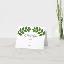 Green Laurel Leaves Wedding