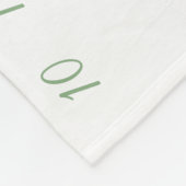 Green Laurel Persoonlijke Baby Milestone Foto F Fleece Deken (Hoek)