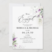 Green Lavendel Verlovingsfeest Uitnodiging (Voorkant)