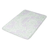 Green Lavender Floral Damask Pattern Badmat (Gekanteld)