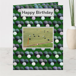 Green Lawn Bowls, Jumbo Birthday Kaart
