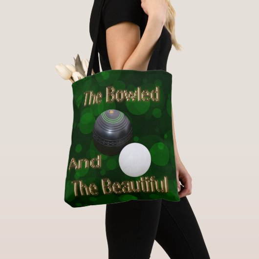 Green Lawn Bowls Mooi design Tote Bag (Dichtbij)