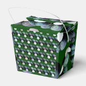 Green Lawn Bowls Pattern, Birthday Favor Box Bedankdoosjes (Achterkant)