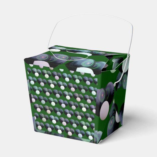 Green Lawn Bowls Pattern, Birthday Favor Box Bedankdoosjes (Voorkant Zijde)