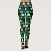 Green Lawn Bowls Pattern, Leggings (Achterkant)
