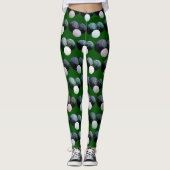 Green Lawn Bowls Pattern, Leggings (Voorkant)