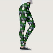 Green Lawn Bowls Pattern, Leggings (Rechts)