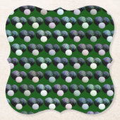 Green Lawn Bowls Pattern, Paper Onderzetters (Voorkant)