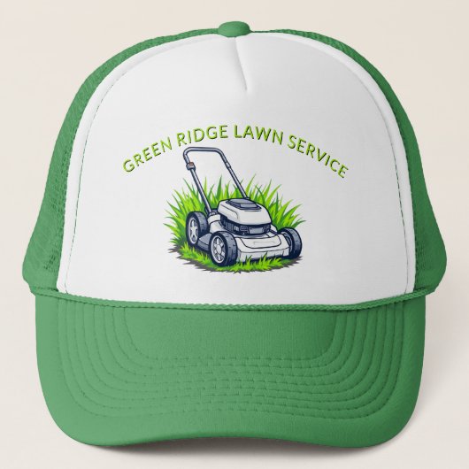 Green Lawn Care and Service Professional Trucker Pet (Voorkant)