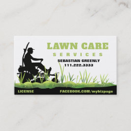 *~* Green Lawn Care Landscaping Grass Modern Visitekaartje