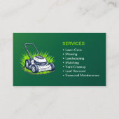 Green Lawn Service Professional Visitekaartje (Achterkant)