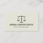 Green Lawyer Law Kantoor Visitekaartje (Voorkant)