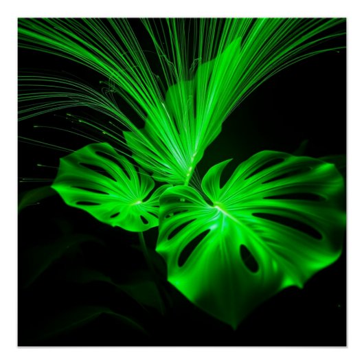 green leaf art perfect poster (Voorkant)