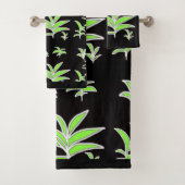 Green Leaf Bad Handdoek (Insitu)