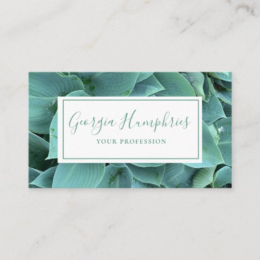 Green Leaf Botanical Visitekaartje (Voorkant)