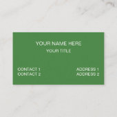 Green Leaf Botanical Visitekaartje (Achterkant)