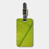 Green Leaf Botanische Natuur Fotografie Bagagelabel (Voorkant verticaal)