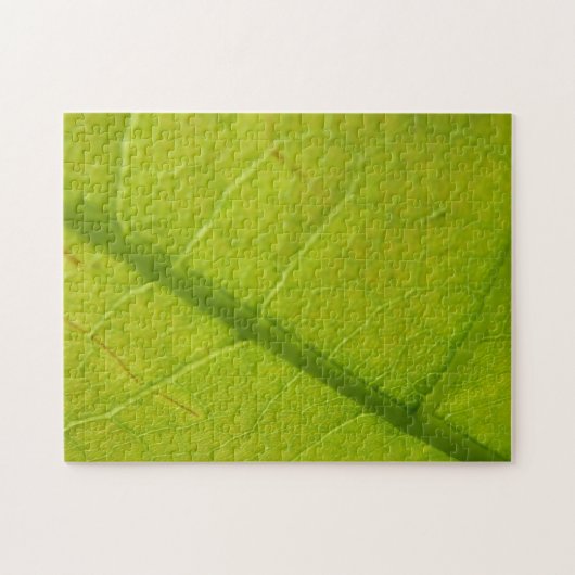 Green Leaf Botanische Natuur Fotografie Legpuzzel (Horizontaal)