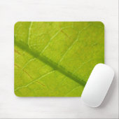 Green Leaf Botanische Natuur Fotografie Muismat (Met muis)