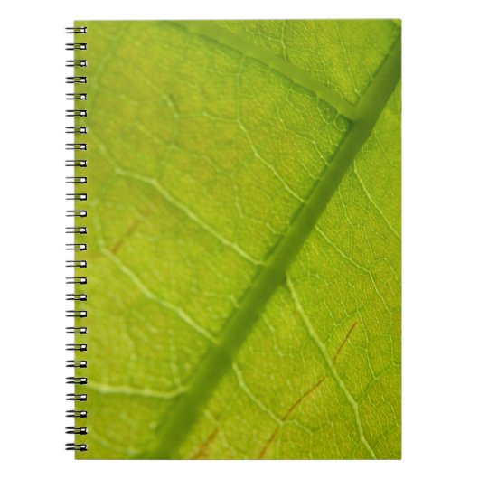 Green Leaf Botanische Natuur Fotografie Notitieboek (Voorkant)
