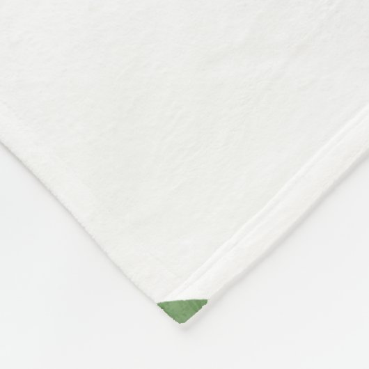 Green Leaf Branch Pattern Art Fleece Deken (Hoek)