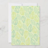 Green Leaf Bridal Luncheon Invitation Kaart (Achterkant)