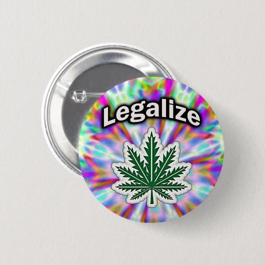 Green Leaf Button (Voorkant /achterkant)