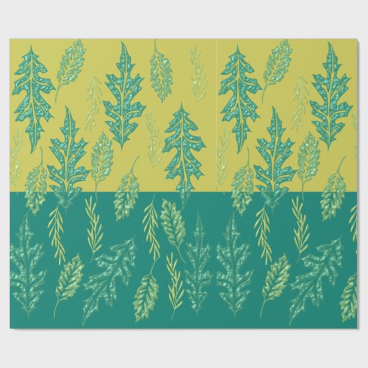 Green Leaf Cadeaupapier (Vlak)