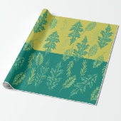Green Leaf Cadeaupapier (Uitgerold)
