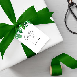 Green Leaf Canopy Wedding Cadeaulabel