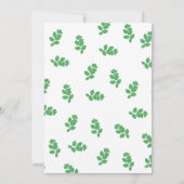 Green Leaf Canopy Wedding Kaart (Achterkant)